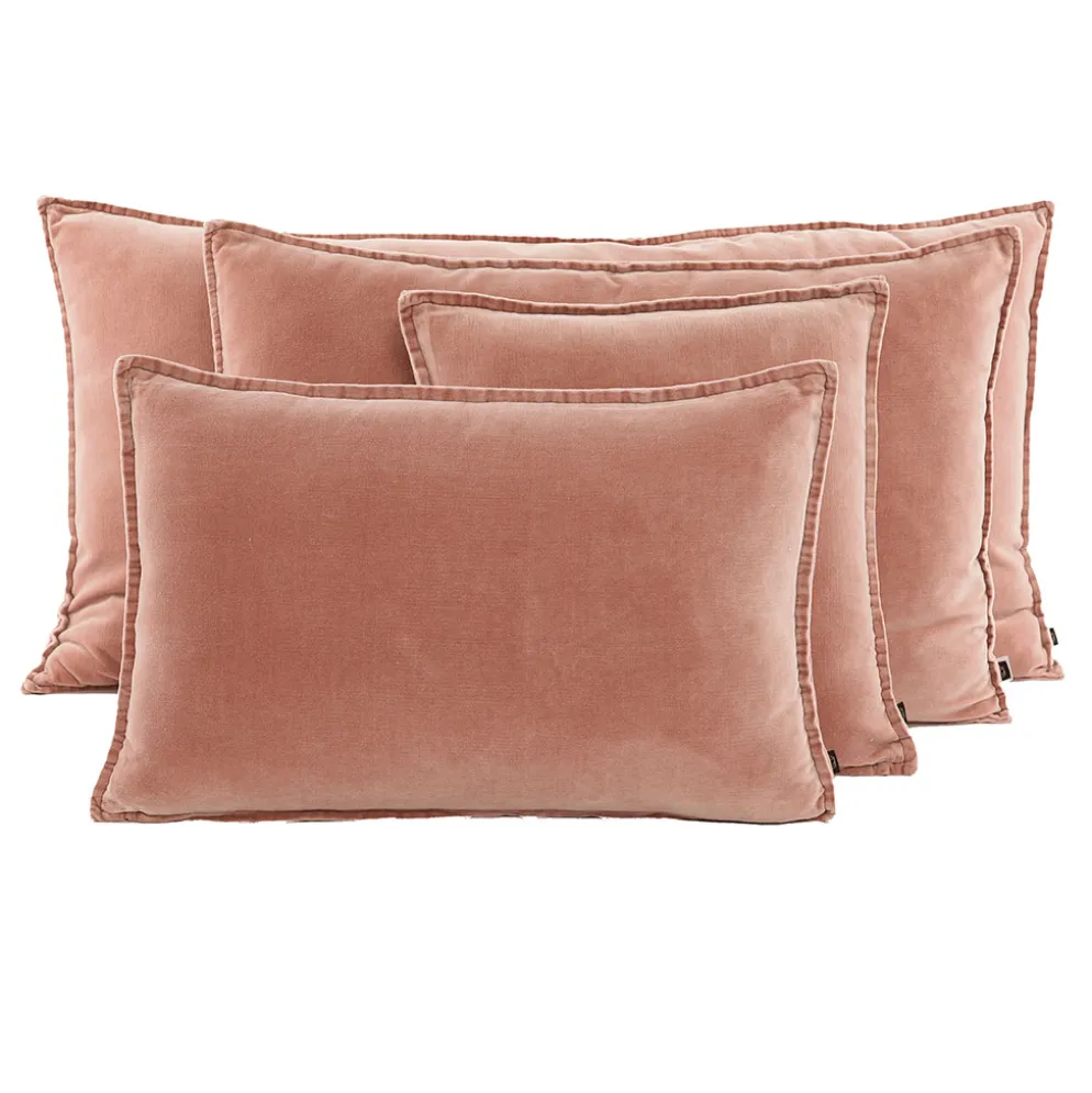 Housse de coussin en coton mocaccino 40x60cm - Manhattan
