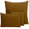 Housse de coussin en lin et coton gold 45x45cm - Figari