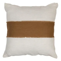 Housse de coussin en lin tabac 45x45cm - Goa
