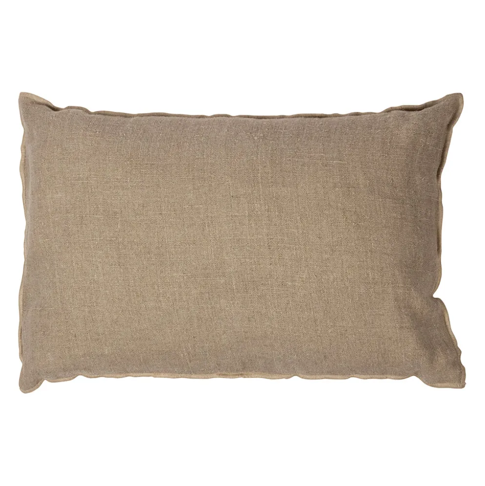 Housse de coussin en lin naturel 40x60cm - Calvi