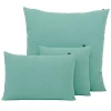 Housse de coussin en lin et coton céladon 80x80cm - Figari