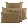 Housse de coussin en lin et coton gold 45x45cm - California