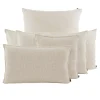 Housse de coussin en lin et coton beige 45x45cm - California