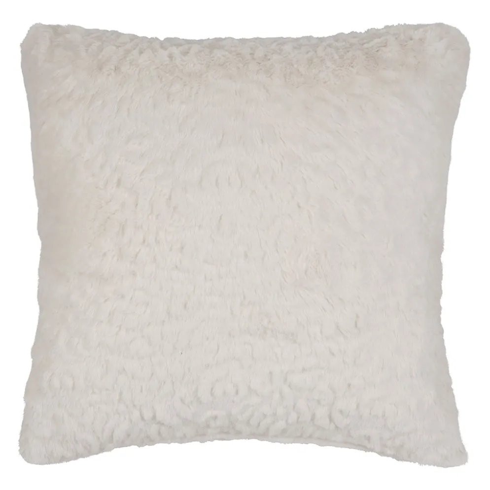 Housse de coussin en tissu blanc 45x45cm - Félien