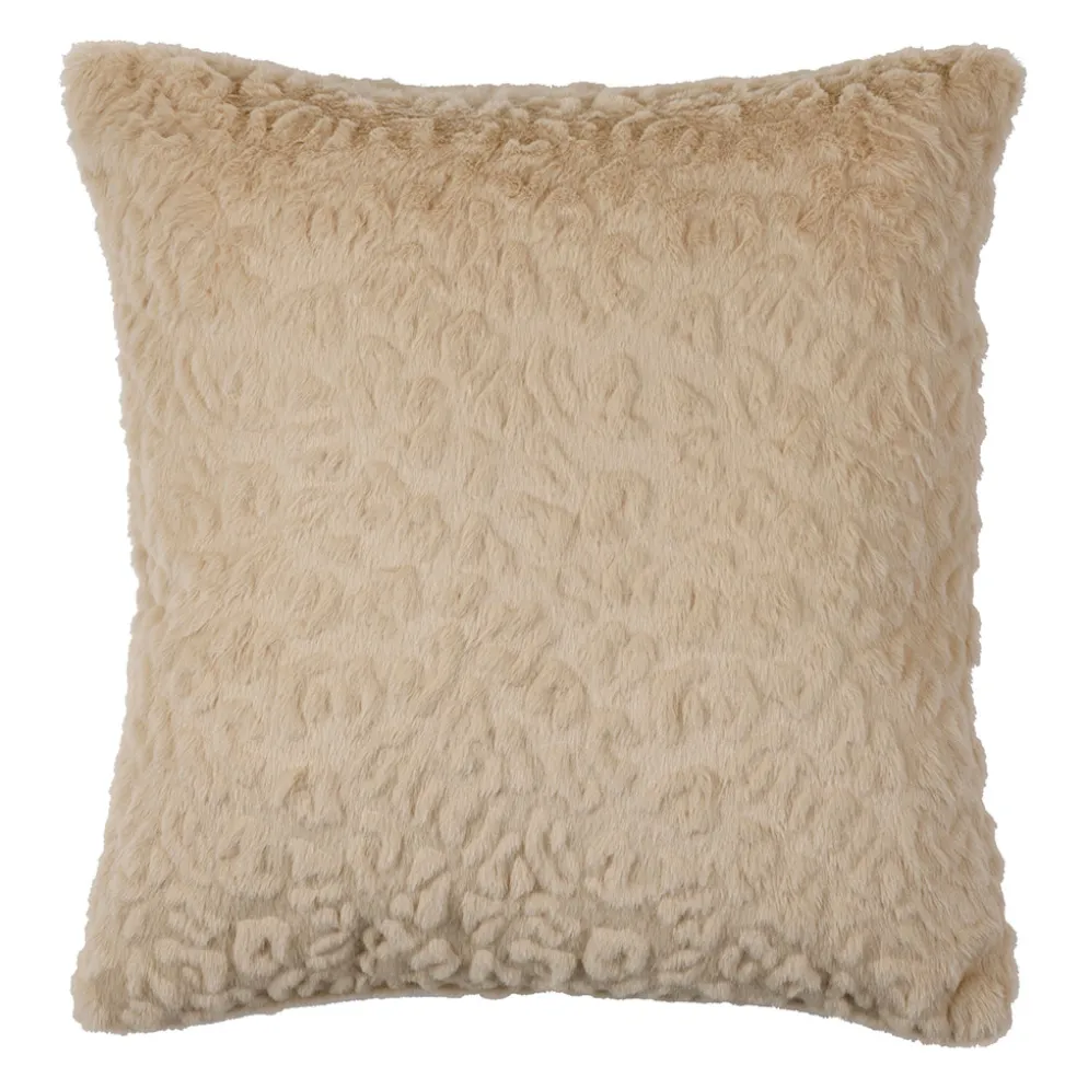 Housse de coussin en tissu beige 45x45cm - Félien