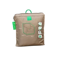 Housse de fauteuil de jardin taupe 75x75x60cm