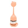 Infuseur the en inox et silicone pêche - Fruit