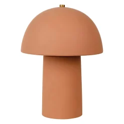 Lampe champignon en céramique terracotta h31cm E27 - Sand