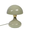 Lampe champignon en fer amande h24cm E27 - Paulette