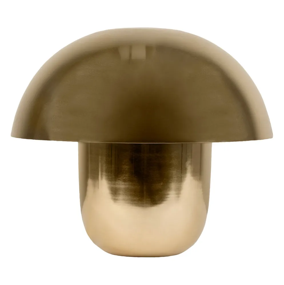 Lampe champignon en fer doré h35cm E27 - Champart