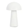Lampe champignon tactile LED blanc h23cm - Idrial
