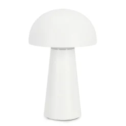 Lampe champignon tactile LED blanc h23cm - Idrial
