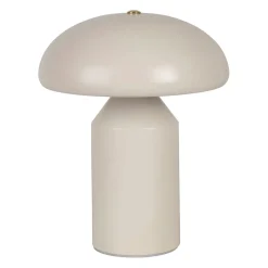 Lampe champignon tactile à piles en fer blanc h23cm - Arty