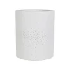 Lampe cylindre en porcelaine blanc h23cm E14 - Lycias