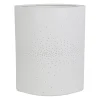 Lampe cylindre en porcelaine blanc h28cm E14 - Lycias
