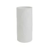 Lampe cylindre en porcelaine blanc h24cm E14 - Nomadea