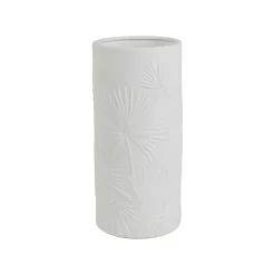 Lampe cylindre en porcelaine blanc h24cm E14 - Nomadea