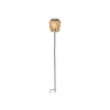 Lampe de jardin solaire en résine crème h104cm
