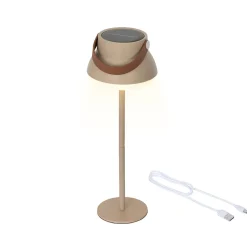 Lampe de table solaire sable h37cm