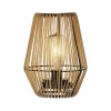 Lampe d'extérieur en résine tresée naturel h23cm