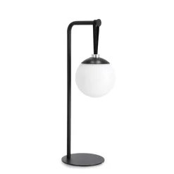 Lampe d'extérieur LED en métal noir h40cm - Balmony