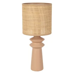 Lampe en papier et céramique nude h44cm E14 - Opale