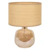 Lampe en papier et verre fumé h36cm E14 - Celeste