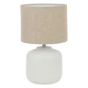 Lampe en porcelaine blanc moucheté h33cm E14 - Sweet Leaves