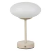 Lampe LED tactile rechargeable en fer beige h26cm - Lumi