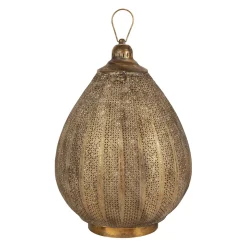 Lanterne en fer et verre doré h64cm - Orient