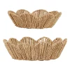 Lot de 2 corbeilles en jonc de mer et fer naturel - Chaumiere