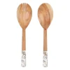 Lot de couverts de salade en manguier beige - Estran