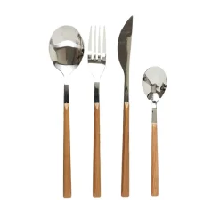 Menagere effet bois 16 pieces