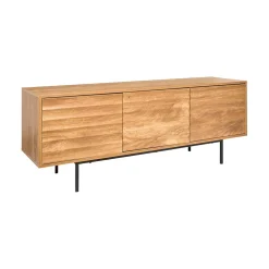 Meuble tv 3 portes en bois L140cm - Célia