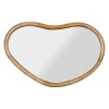 Miroir asymétrique en bois naturel de manguier 57x40cm - Hervea