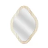 Miroir losange en bois clair 25x34cm - Elio