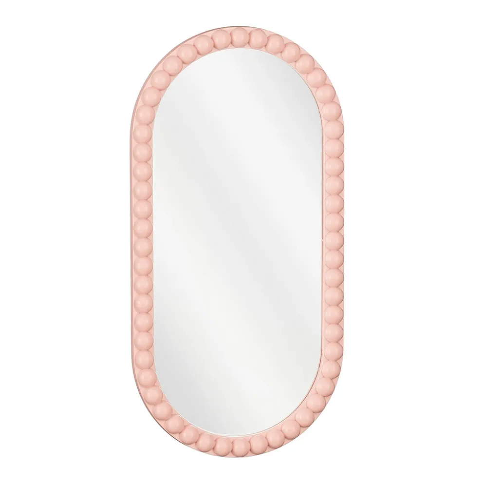 Miroir oval rose 50x25cm - Jax