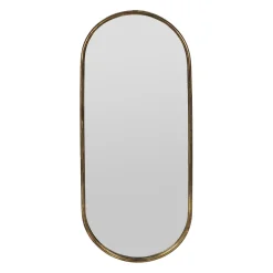 Miroir ovale en fer 35.5x89.5cm - Aziru