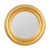Miroir rond doré D35cm - Drachma