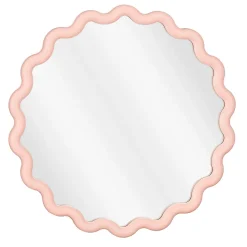 Miroir rond rose d50cm - Jude