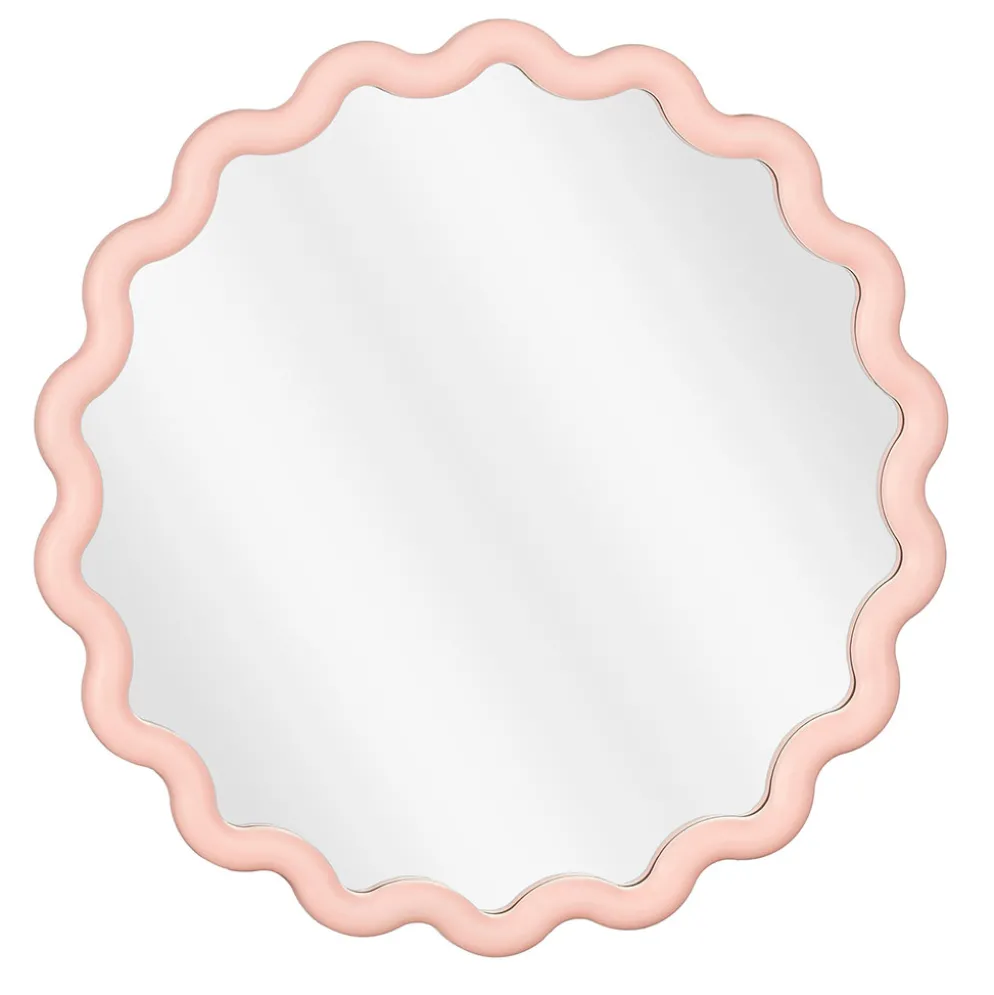 Miroir rond rose d50cm - Jude