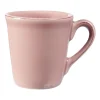 Mug americain en faïence rose poudré 50cl