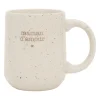 Mug moucheté maman en grès blanc 35cl - Beezz