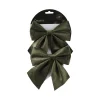 Noeud vert en polyester 17x15cm