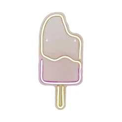 Néon LED décoratif glace multicolore 21x45cm
