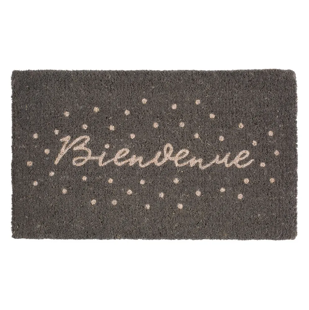 Paillasson bienvenue Gris en Coco