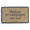 Paillasson maison de campagne naturel et gris en coco