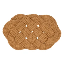 Paillasson tresse en coco naturel 75x45cm - Tresse