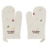 Paire de gants de cuisine en coton écru - Réveil gourmand