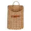 Panier mural cuisine tradition naturel en rotin